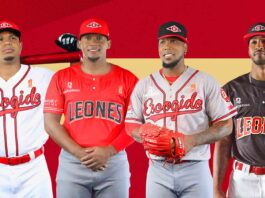 DEPORTES: Jugadores Leones del Escogido asisten a la primera practica lleno de entusismo