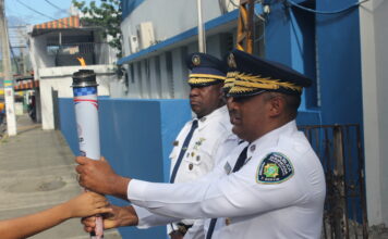 BONAO: General Miguel Mata Rodríguez recibe la antorcha de los IV Juegos Mundiales de Policías 2026