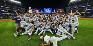 SERIE MUNDIAL: Freddy Peralta y Junior Caminero llevan a Tampa a la Serie Mundial